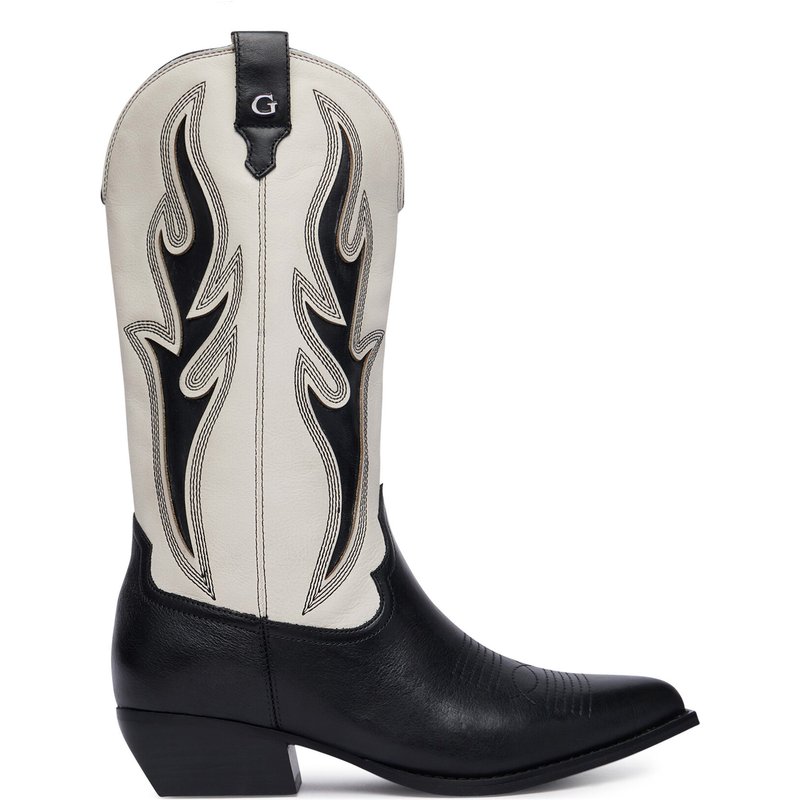 Cowboystiefel Guess FLTLRG LEA11 Schwarz