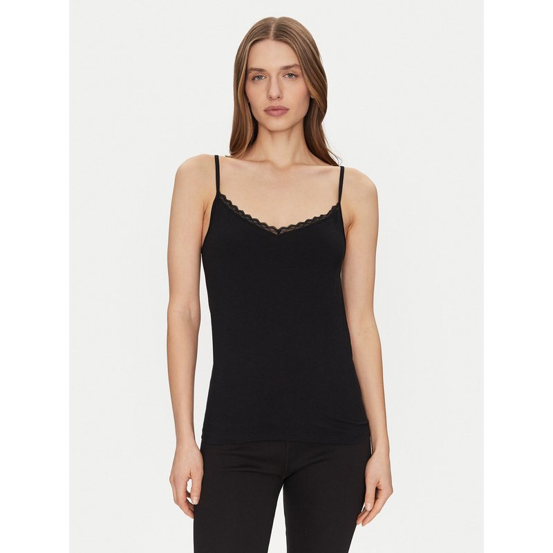 Triumph Top Feel Of Cotton 10224994 Schwarz Slim Fit