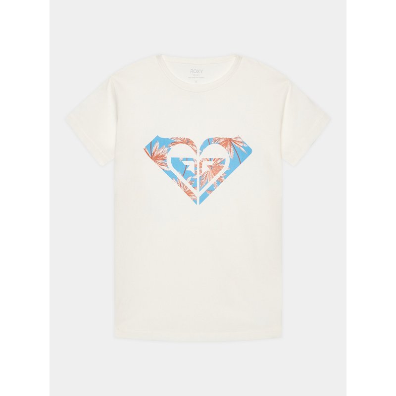 Roxy T-Shirt Day And Night ERGZT03954 Weiß Regular Fit