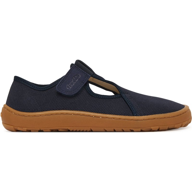 Hausschuhe Froddo Barefoot Canvas T-Bar G1700439 D Dunkelblau