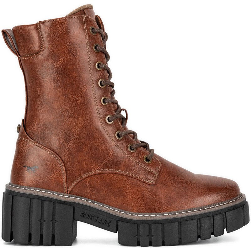 Schnürschuhe Mustang 1447-506 Braun