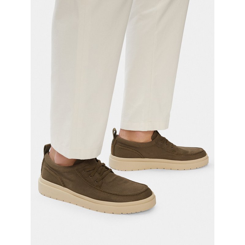 Halbschuhe Clarks Polden Moc 26186615 Khakifarben