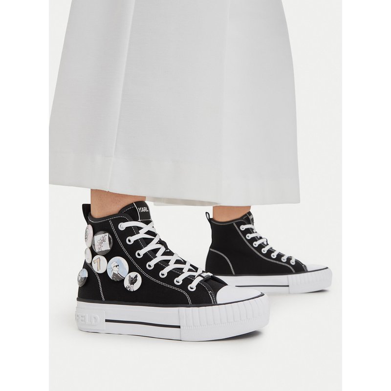 Sneakers aus Stoff KARL LAGERFELD KL60459 Schwarz