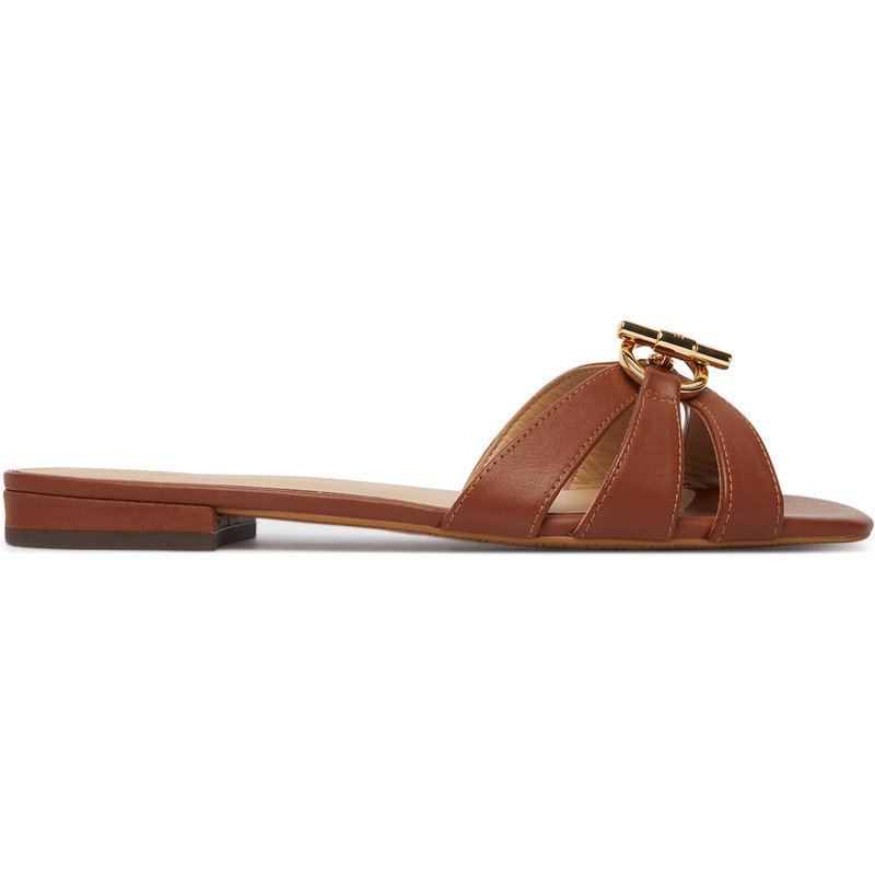 Pantoletten LAUREN RALPH LAUREN Blaike 802982875001 Braun