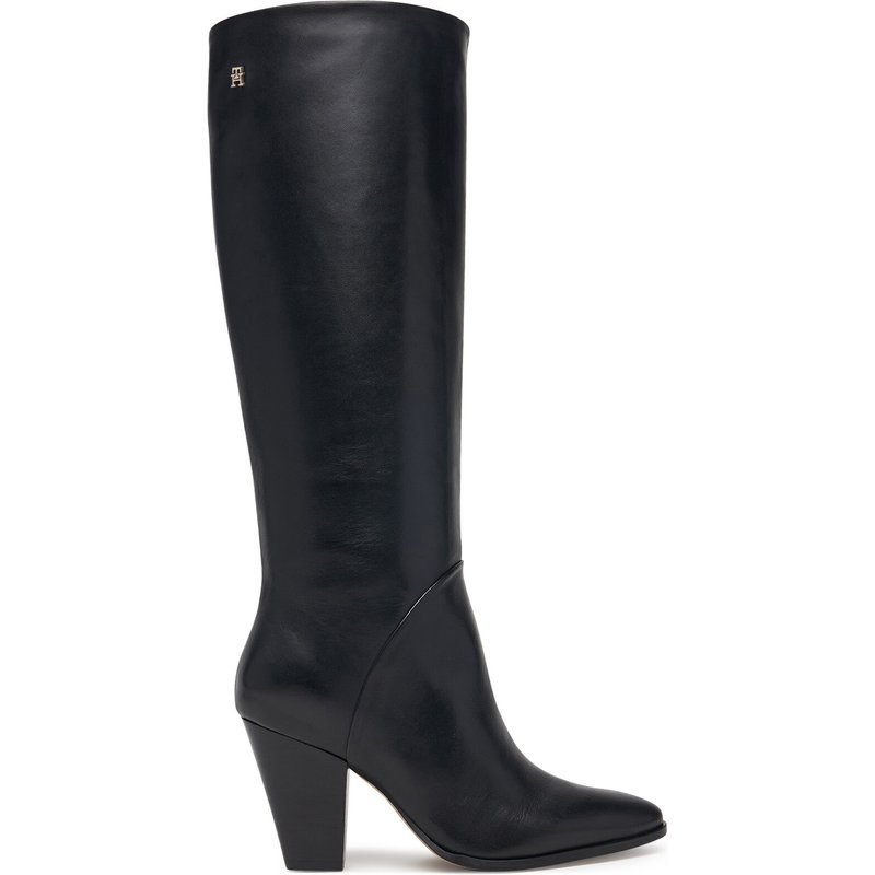 Stiefel Tommy Hilfiger Clean Tubular Knee Boot FW0FW09584 Schwarz