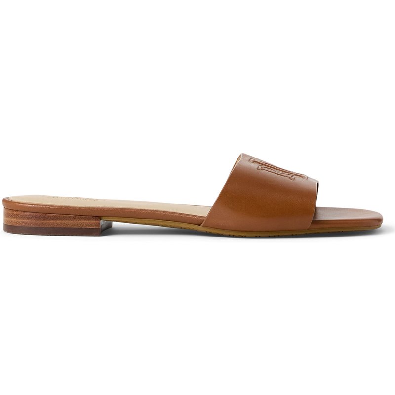 Pantoletten LAUREN RALPH LAUREN 802959142002 Braun