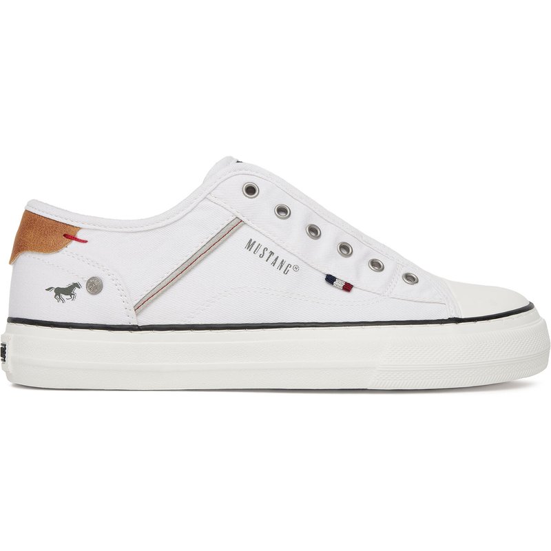 Sneakers aus Stoff Mustang 1272-402 Weiß