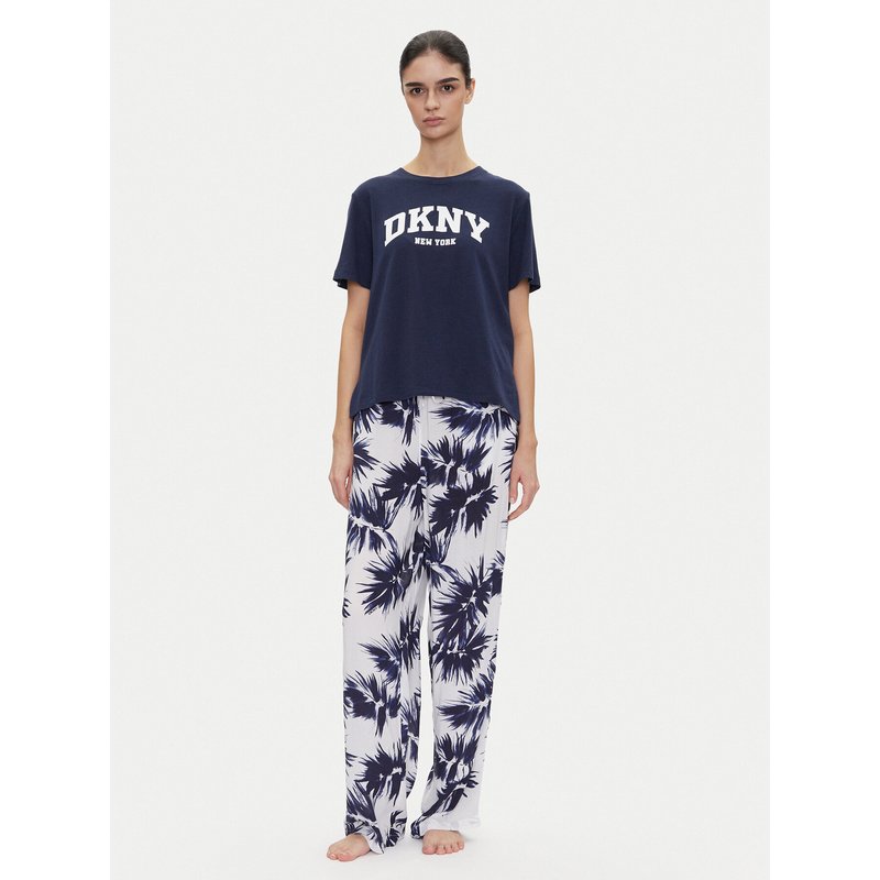 DKNY Pyjama YI70052 Dunkelblau Regular Fit
