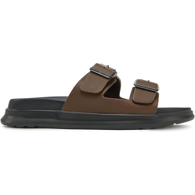 Pantoletten Tommy Hilfiger FM0FM05414 Braun