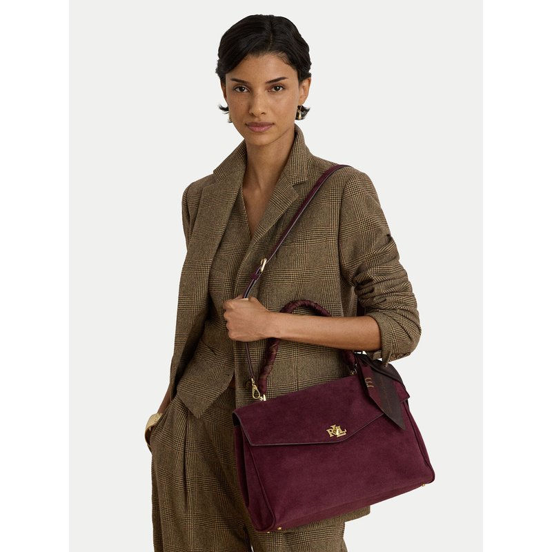 Handtasche LAUREN RALPH LAUREN Farrah 431P18402002 Dunkelrot