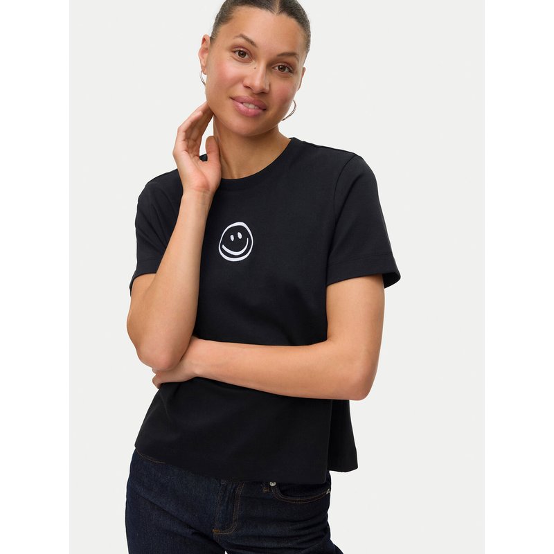 Vero Moda T-Shirt Sara 10311633 Schwarz Regular Fit