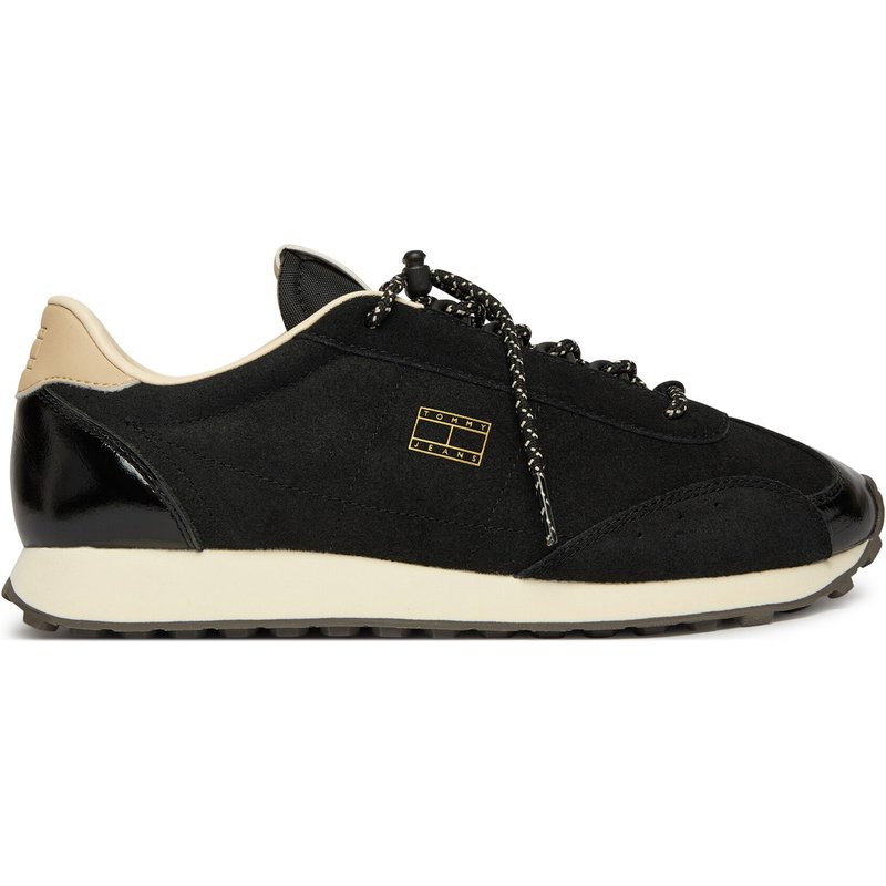 Sneakers Tommy Jeans Tjw Retro Archive Runner Suede EN0EN03125 Schwarz