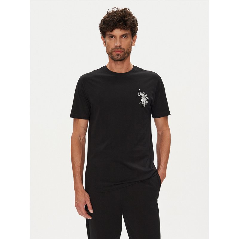 U.S. Polo Assn. T-Shirt MUP4367 Schwarz Regular Fit