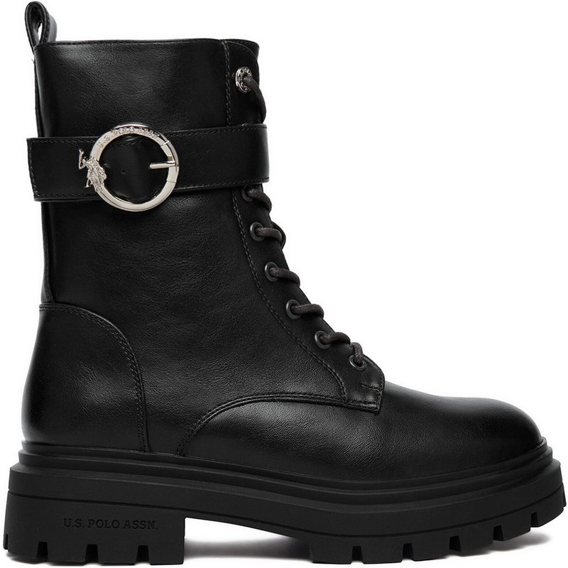 Schnürstiefeletten U.S. Polo Assn. EO-SVETA002W/GY1 Schwarz