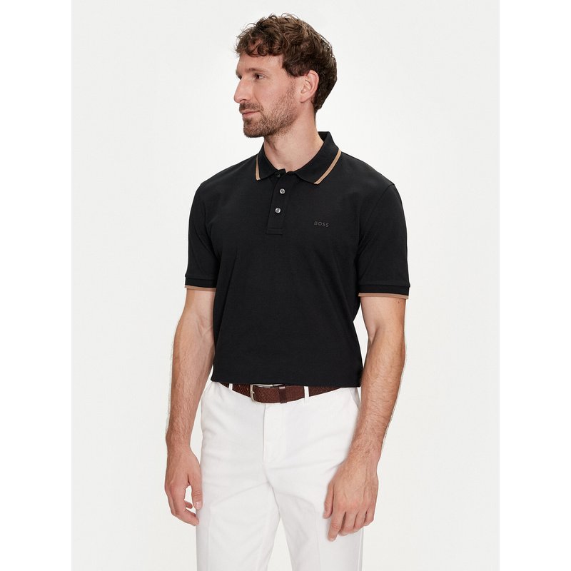 Boss Poloshirt Parlay 190 50494697 Schwarz Regular Fit