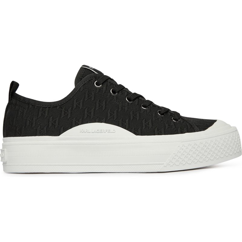 Sneakers aus Stoff KARL LAGERFELD Kampus Max V KL50516 Schwarz
