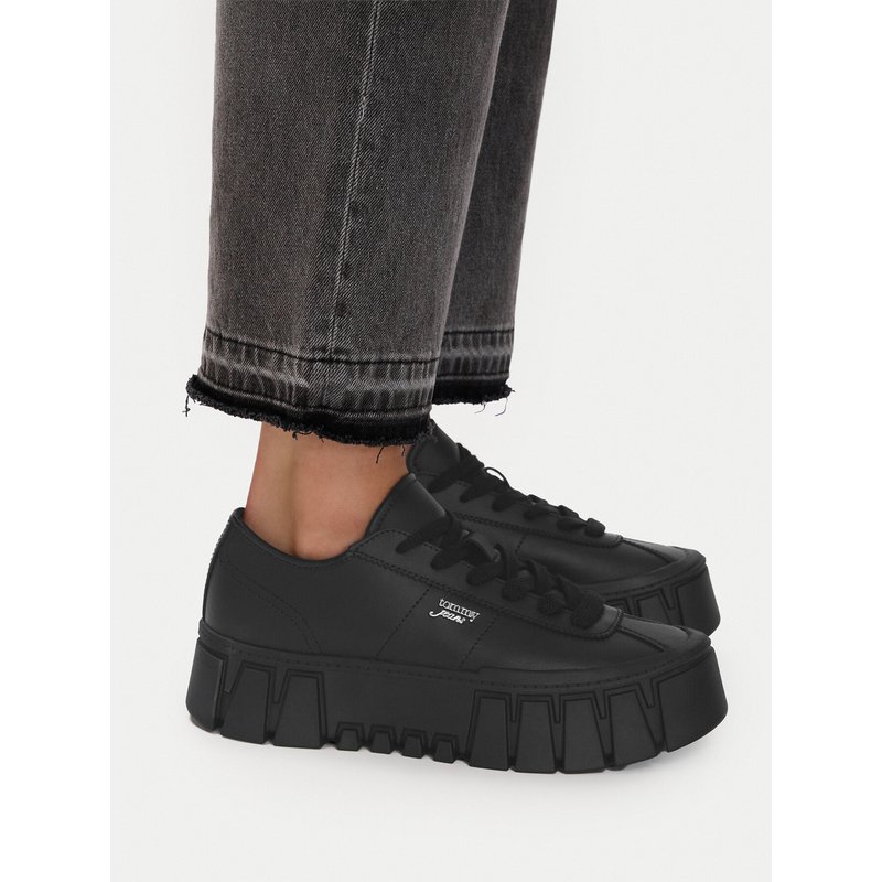 Sneakers Tommy Jeans Tjw Platform Sneaker Leather Lc EN0EN03165 Schwarz