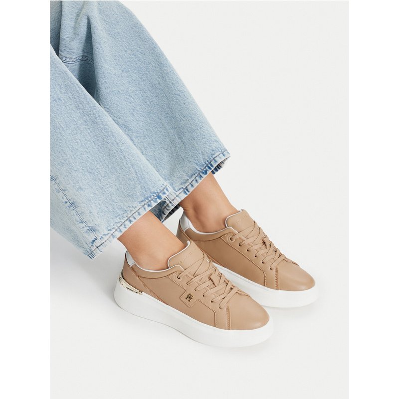 Sneakers Tommy Hilfiger Th Chic Platform FW0FW09396 Braun