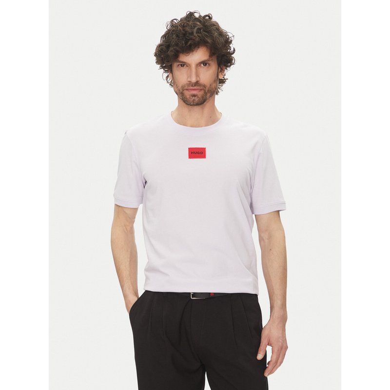 HUGO T-Shirt Diragolino212 50447978 Violett Regular Fit