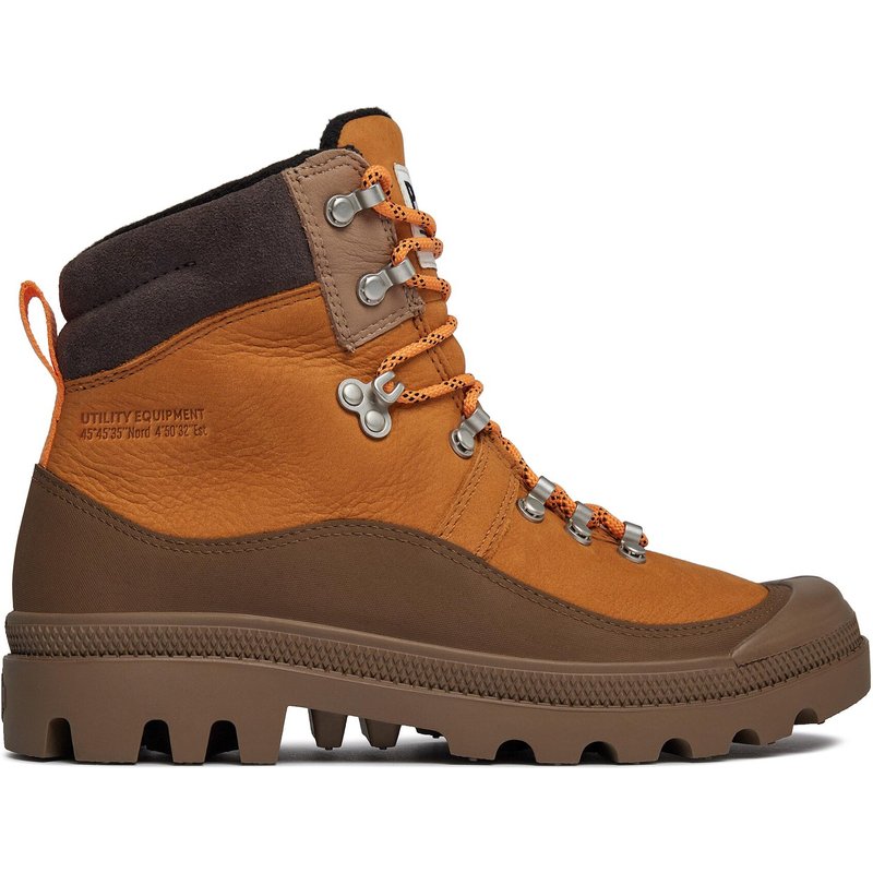 Schnürstiefeletten Palladium Pallabrousse Hkr Wp+ 98840-203-M Braun