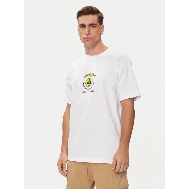 DC Shoes T-Shirt Lucky Hand Hss ADYZT05366 Weiß Regular Fit