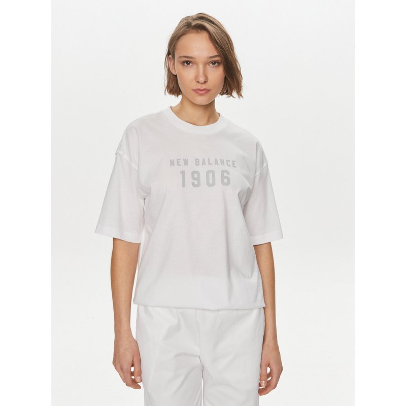 New Balance T-Shirt WT41519 Weiß Oversize