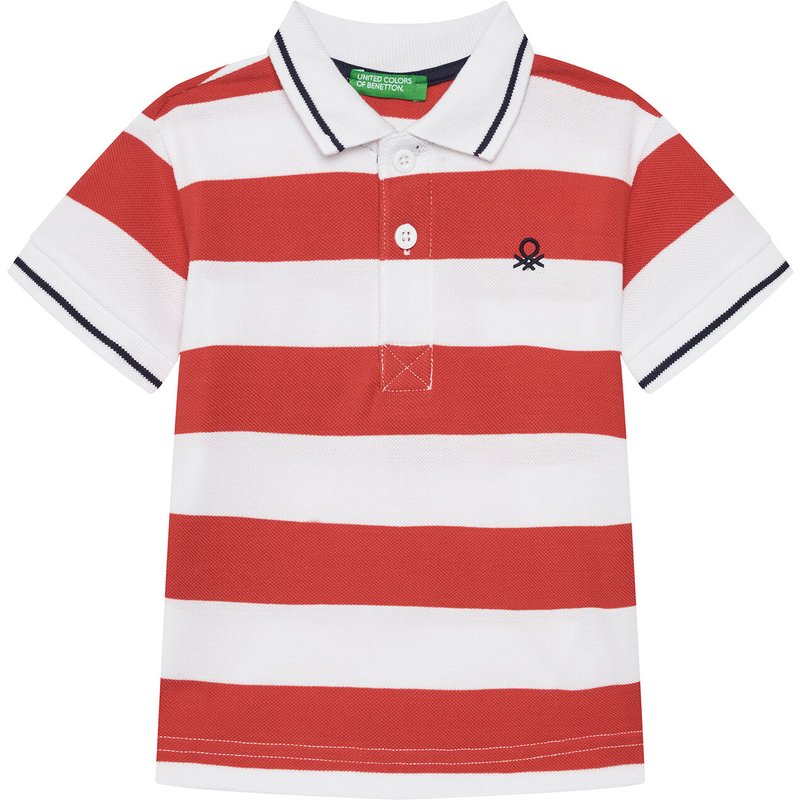 United Colors Of Benetton Poloshirt 39QAG300V Rot Regular Fit