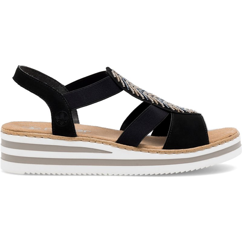 Sandalen Rieker V02C1-00 Schwarz