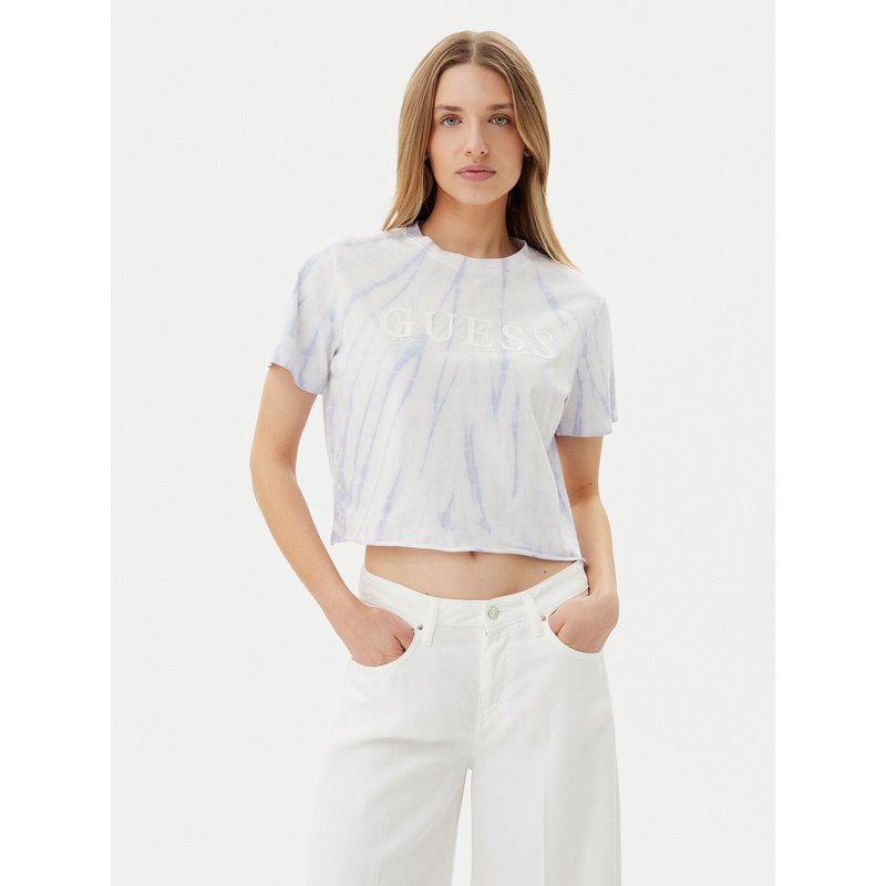 Guess T-Shirt V5GI19 I3Z14 Violett Regular Fit