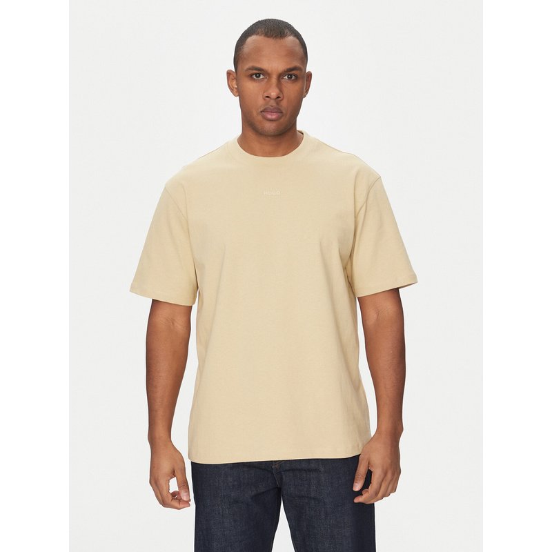 HUGO T-Shirt Dapolino 50488330 Beige Relaxed Fit