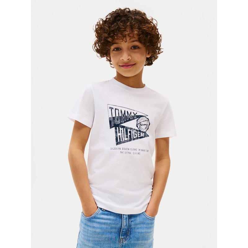 Tommy Hilfiger T-Shirt Graphic KB0KB09719 Weiß Regular Fit
