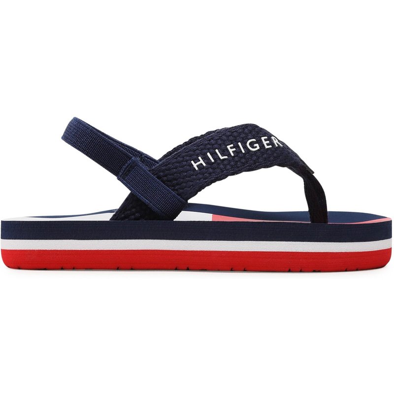 Sandalen Tommy Hilfiger Flag Flap Flop T1B8-32917-0058 Dunkelblau