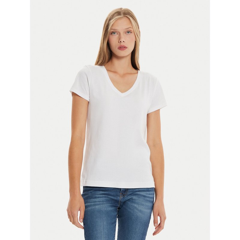 LAUREN RALPH LAUREN T-Shirt ILN62373 Weiß Regular Fit