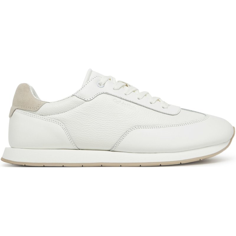 Sneakers Calvin Klein Low Top Lace Up Tmbl Lth HM0HM01804 Weiß
