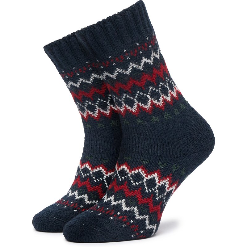 Lange Socken Barbour Kingsford Fair Isle LSO0135NY71 Dunkelblau