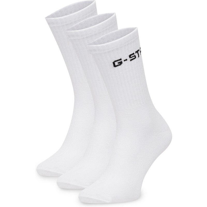 Kurze Socken G-STAR CEO_AS_G_STAR_001W_AW26 (3-PACK) Weiß