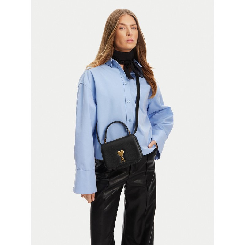 Handtasche AMI Paris ULL007.AL0036 Schwarz