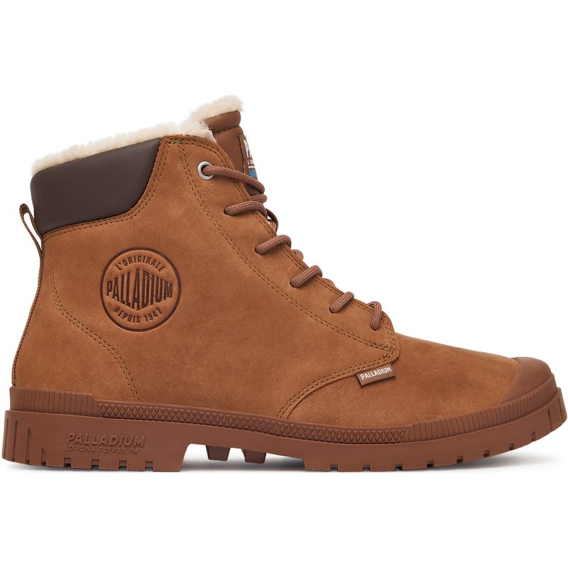 Schnürstiefeletten Palladium Sp20 Cuff Lth Wp Wl 79067-291-M Braun