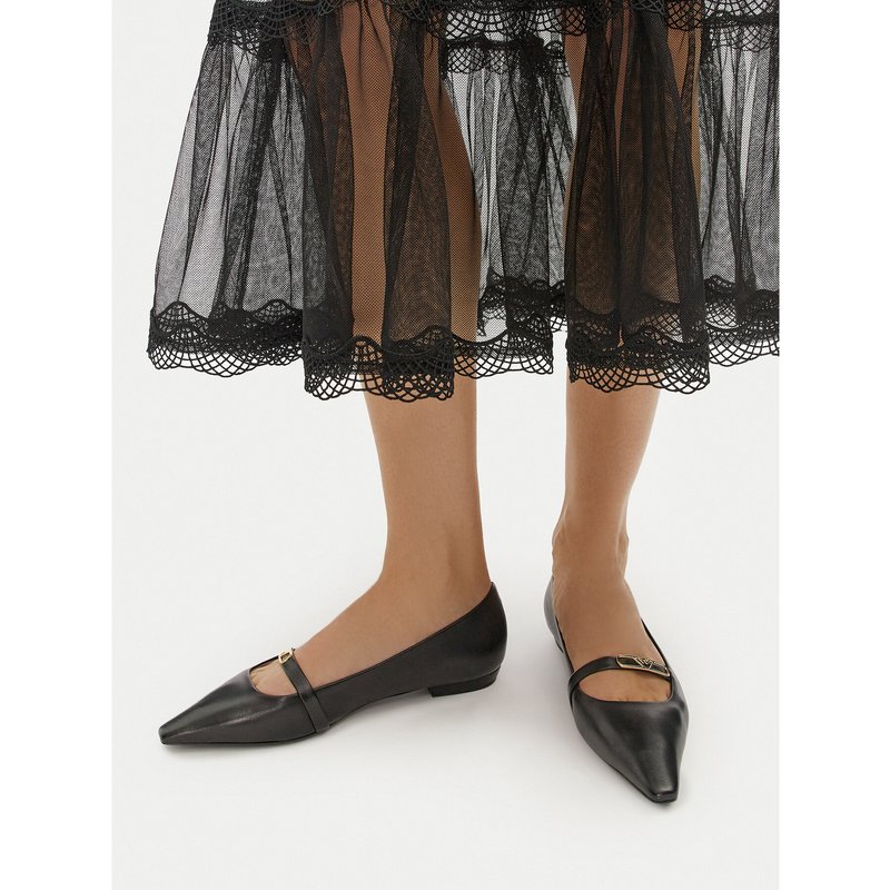 Ballerinas Emporio Armani X3D295 XF271 00002 Schwarz