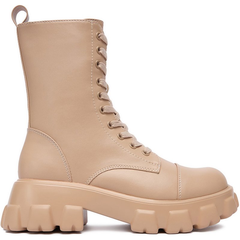 Schnürschuhe DeeZee 1709-1 Beige
