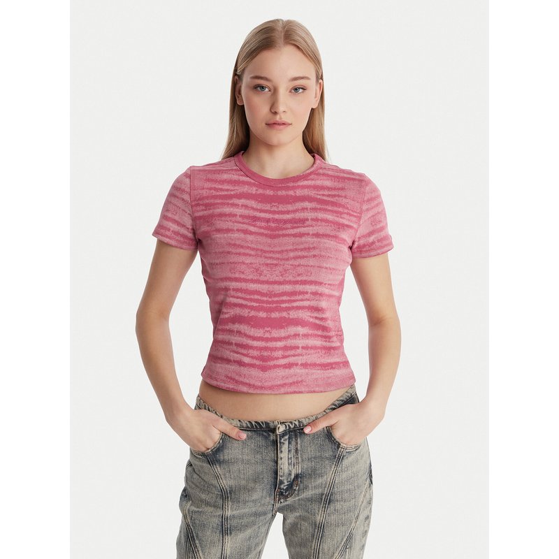 Guess T-Shirt W6RP42 KCTT1 Rosa Regular Fit