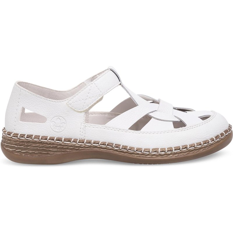 Halbschuhe Rieker 46455-80 Weiß