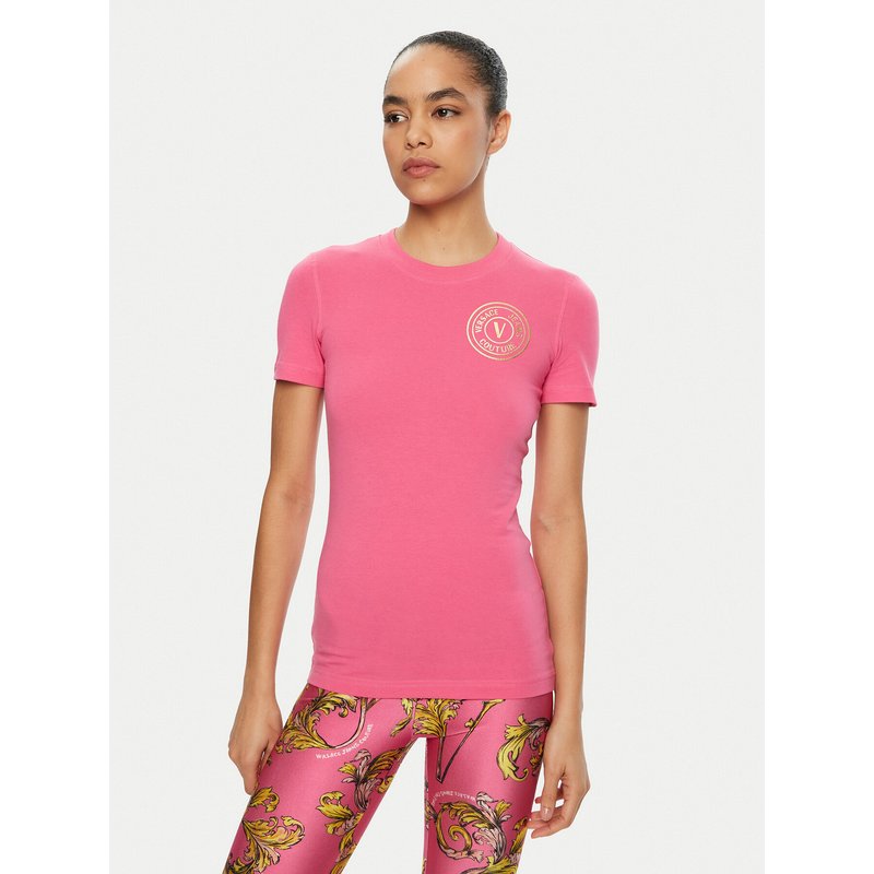 Versace Jeans Couture T-Shirt 78HAHT00 Rosa Regular Fit