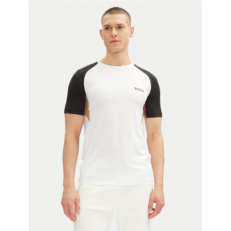 BOSS T-Shirt 50539114 Weiß Slim Fit