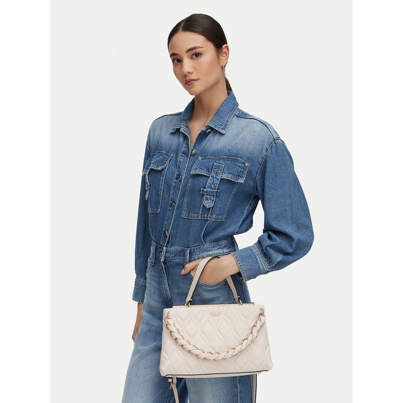 Handtasche Guess Maxine HWQG97 33050 Creme