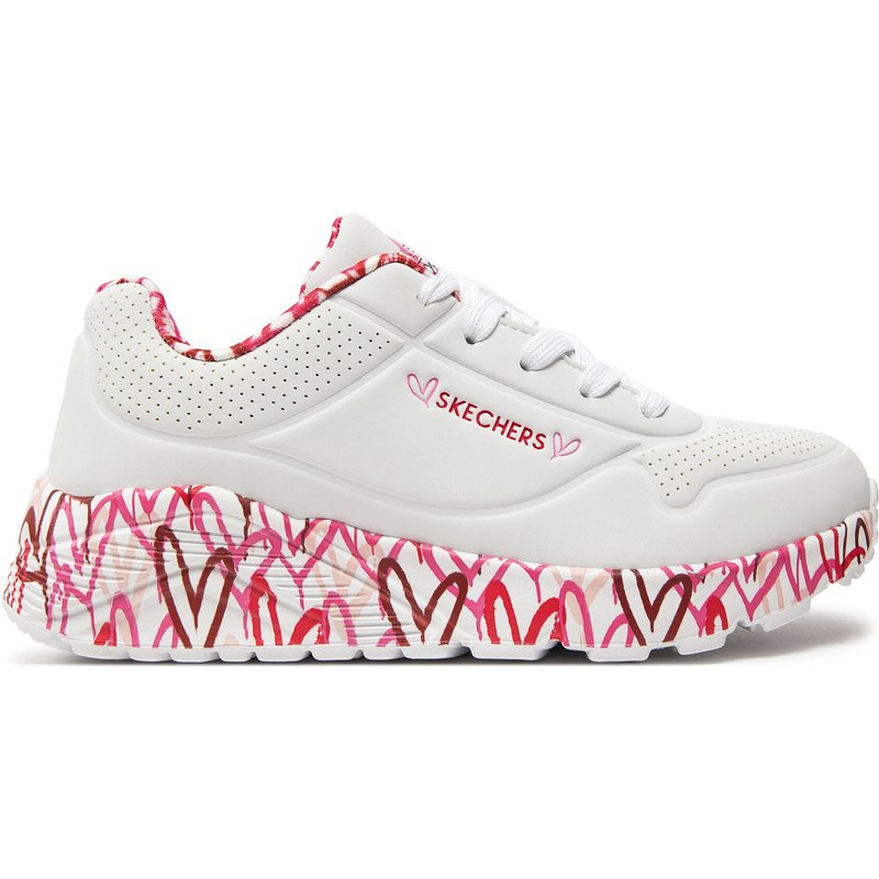 Sneakers Skechers Uno Lite Lovely Luv 314976L/WRPK Weiß