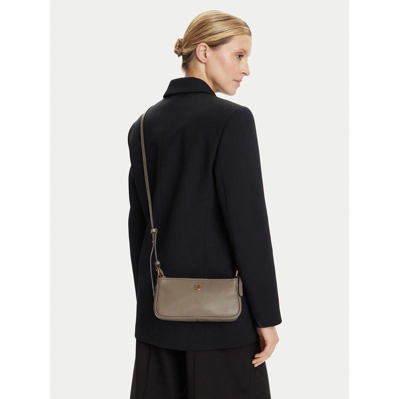 Handtasche PINKO Half Moon Baguette Mini AI 25-26 PLTT 105069 A0QO Beige