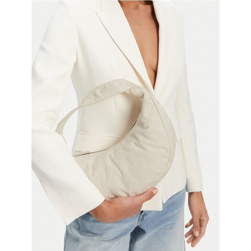 Handtasche Calvin Klein Ckj Monogram Pinched Medium Shou LV04F3206G Creme