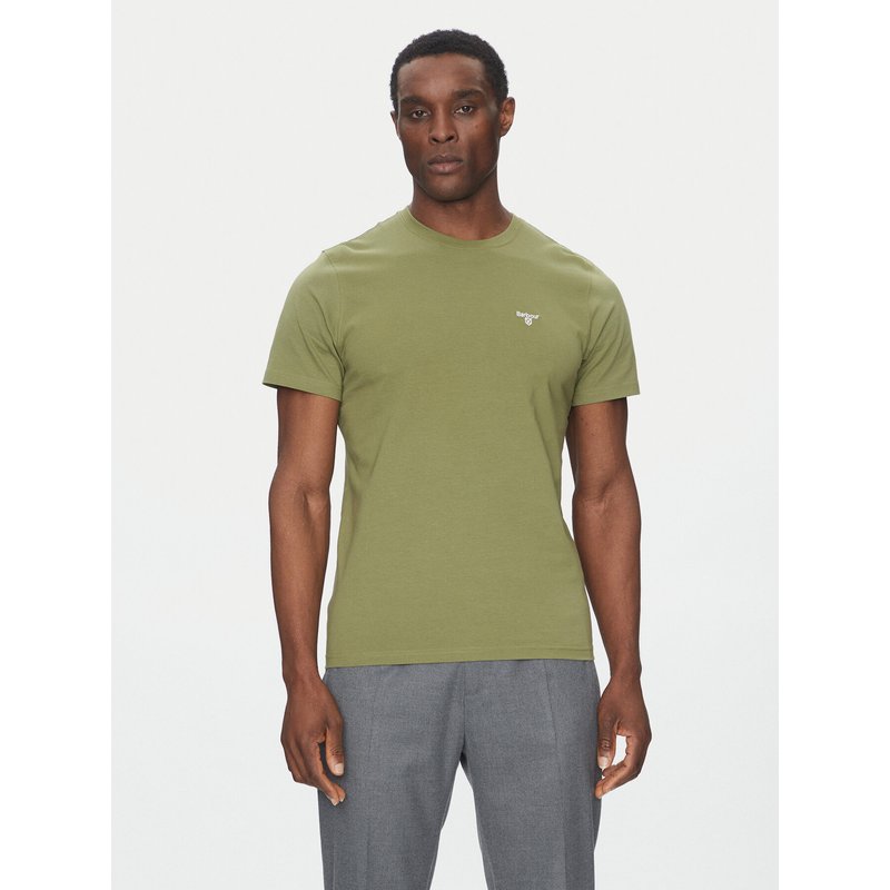 Barbour T-Shirt Essential Sports MTS0331OL39 Grün Tailored Fit