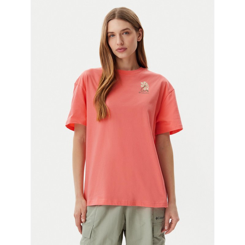 Columbia T-Shirt Rolling Bend™ Graphic 2120031 Rosa Oversize